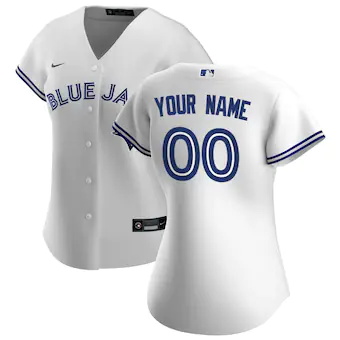 womens nike white toronto blue jays home replica custom jer